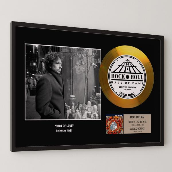 ボブ・ディラン / Bob Dylan / Shot of Love / ショット・オブ・ラブ / gold disc album / 金 ゴールド ディスク 証明書付 ‐19
