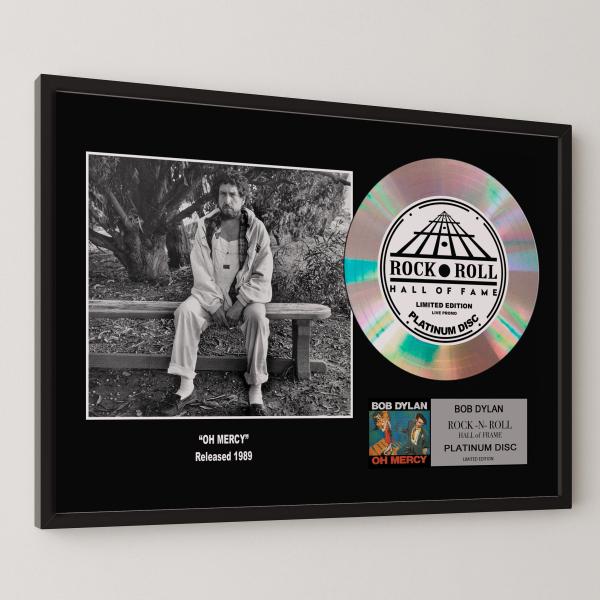 ボブ・ディラン / Bob Dylan / オー・マーシー / Oh Mercy / platinum disc album / プラチナディスク 証明書付 ‐24