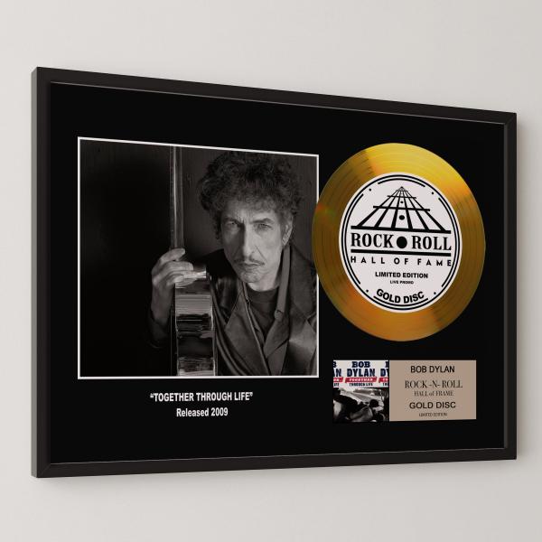 ボブ・ディラン / Bob Dylan / クリスマス・イン・ザ・ハート / gold disc album / 金 ゴールド ディスク 証明書付 ‐32