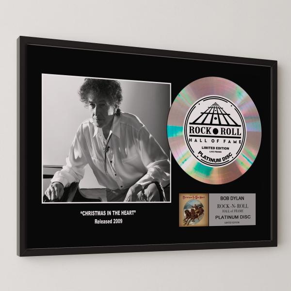ボブ・ディラン / Bob Dylan / クリスマス・イン・ザ・ハート / platinum disc album / プラチナディスク 証明書付 ‐32