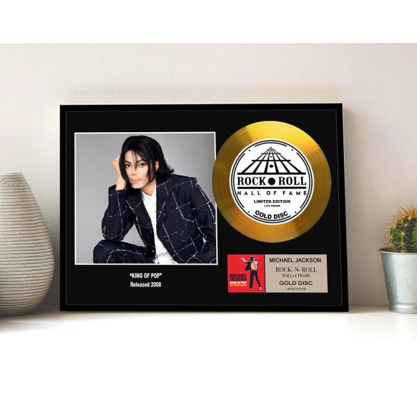 マイケル・ジャクソン / Michael Jackson / King of Pop / キング・オブ・ポップ / gold disc album / 金 ゴールド ディスク 証明書付 ‐13