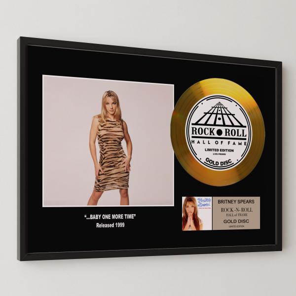 ブリトニー・スピアーズ / Britney Spears / ...ベイビー・ワン・モア・タイム / gold disc album / 金 ゴールド ディスク 証明書付 ‐１