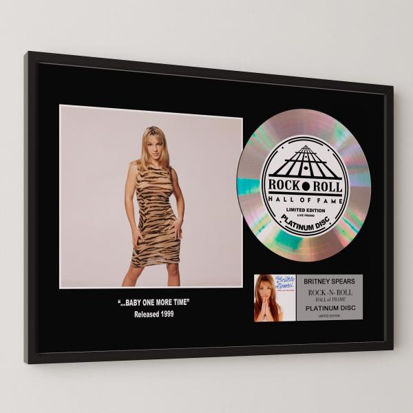 ブリトニー・スピアーズ / Britney Spears / ...ベイビー・ワン・モア・タイム / platinum disc album / プラチナディスク 証明書付 ‐1