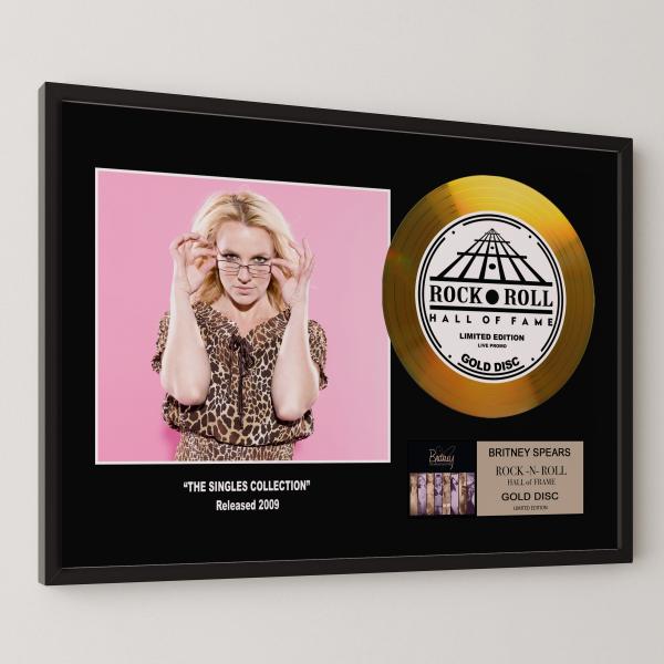 ブリトニー・スピアーズ / Britney Spears / コンプリート・ヒット・シングルズ / gold disc album / 金 ゴールド ディスク 証明書付 ‐12