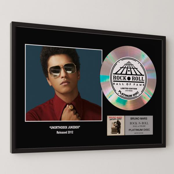 Bruno Mars / ブルーノ・マーズ / アンオーソドックス・ジュークボックス / platinum disc album / プラチナディスク 証明書付 ‐3