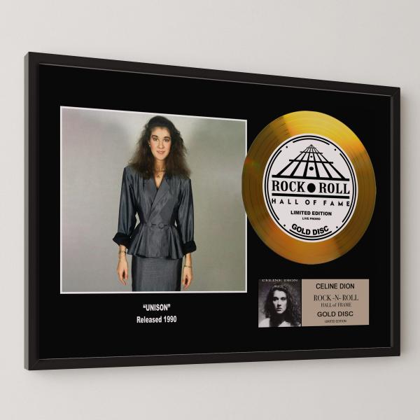 Celine Dion / セリーヌ・ディオン / ユニゾン / Unison / gold disc album / 金 ゴールド ディスク 証明書付 ‐9