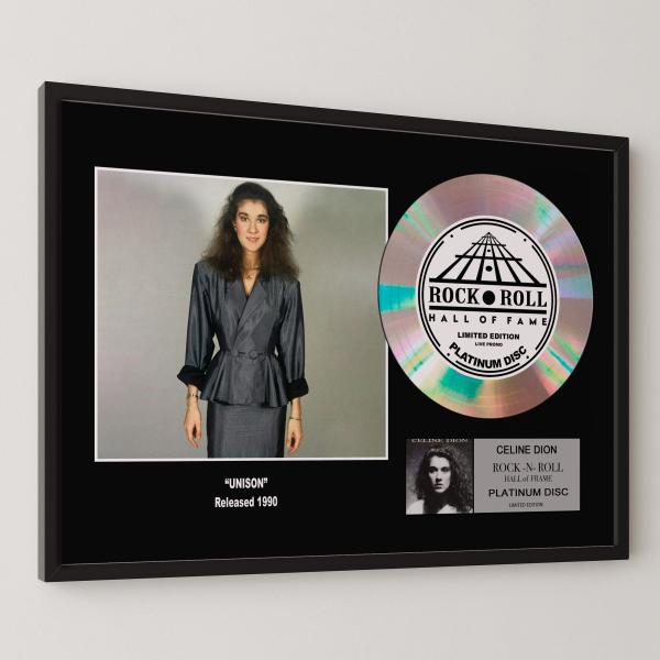 Celine Dion / セリーヌ・ディオン / ユニゾン / Unison / platinum disc album / プラチナディスク 証明書付 ‐9