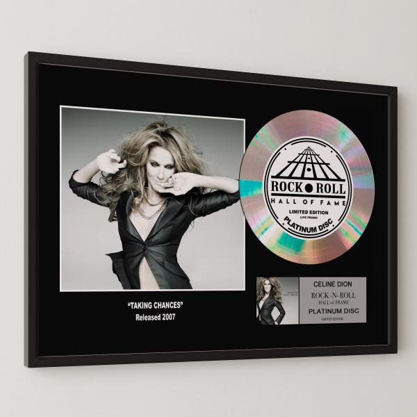 Celine Dion / セリーヌ・ディオン / テイキング・チャンシズ / 危険な賭け / platinum disc album / プラチナディスク 証明書付 ‐23