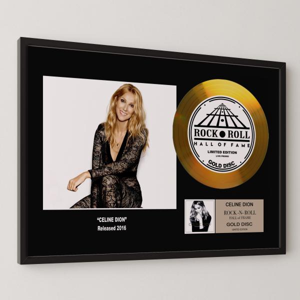 Celine Dion / セリーヌ・ディオン / Encore un soir もうひと夜 / gold disc album / 金 ゴールド ディスク 証明書付 ‐26