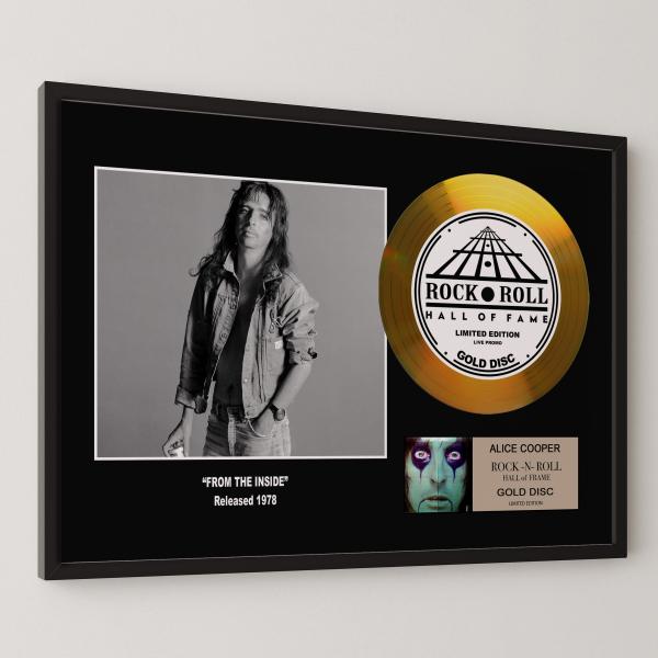 アリス・クーパー / Alice Cooper / フロム・ザ・インサイド / gold disc album / 金 ゴールド ディスク 証明書付 ‐4