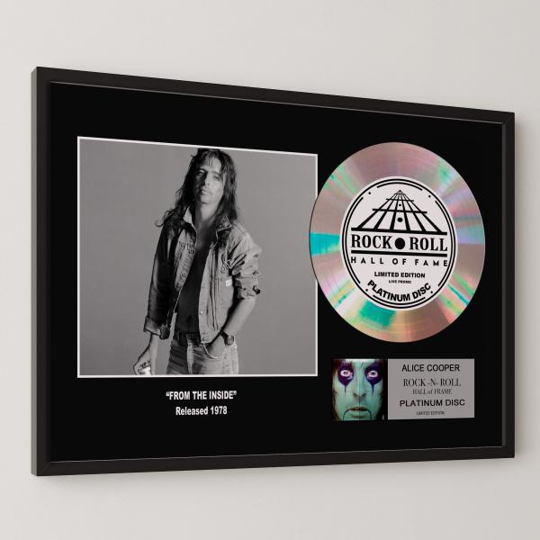 アリス・クーパー / Alice Cooper / フロム・ザ・インサイド / platinum disc album / プラチナディスク 証明書付 ‐4