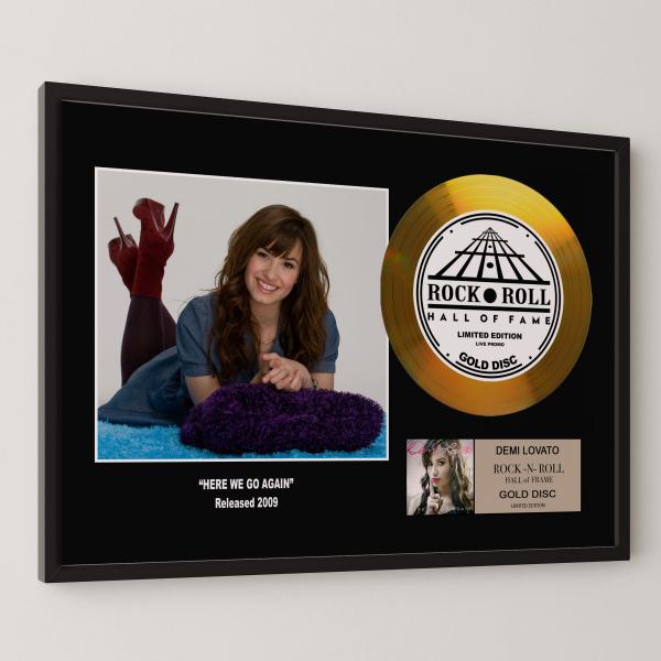 デミ・ロヴァート / Demi Lovato / ヒア・ウィー・ゴー・アゲイン / gold disc album / 金 ゴールド ディスク 証明書付 ‐2