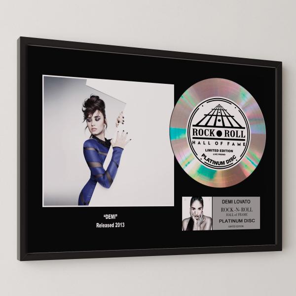 デミ・ロヴァート / Demi Lovato / Demi / デミ / platinum disc album / プラチナディスク 証明書付 ‐4