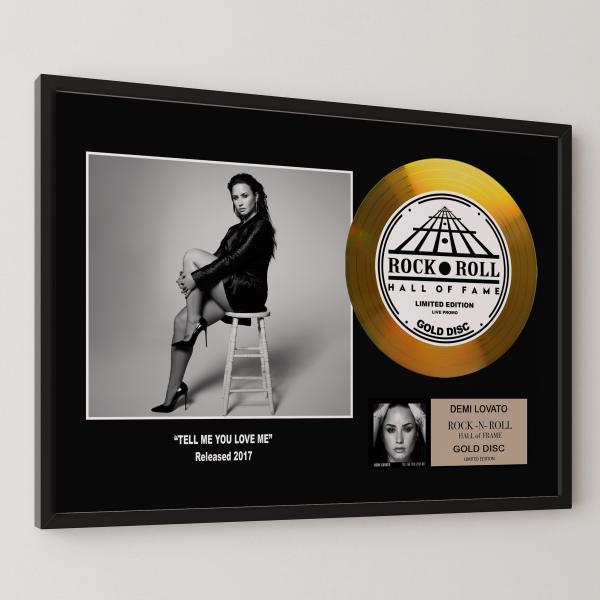デミ・ロヴァート / Demi Lovato / テル・ミー・ユー・ラヴ・ミー / gold disc album / 金 ゴールド ディスク 証明書付 ‐6