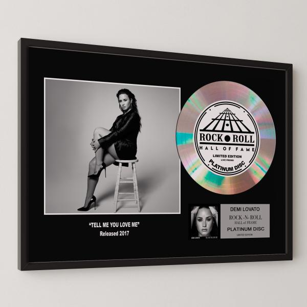 デミ・ロヴァート / Demi Lovato / テル・ミー・ユー・ラヴ・ミー / platinum disc album / プラチナディスク 証明書付 ‐6