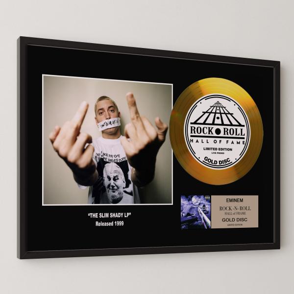 エミネム / Eminem / ザ・スリム・シェイディ LP / gold disc album / 金 ゴールド ディスク 証明書付 ‐2