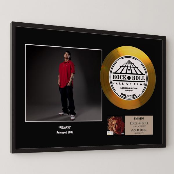 エミネム / Eminem / リラプス / Relapse / gold disc album / 金 ゴールド ディスク 証明書付 ‐6