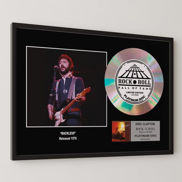 エリック・クラプトン Eric Clapton バックレス Backless platinum disc album プラチナディスク 証明書付 ‐6