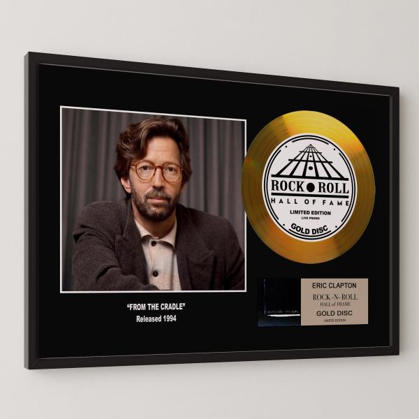 エリック・クラプトン Eric Clapton フロム・ザ・クレイドル gold disc album 金 ゴールド ディスク 証明書付 ‐12