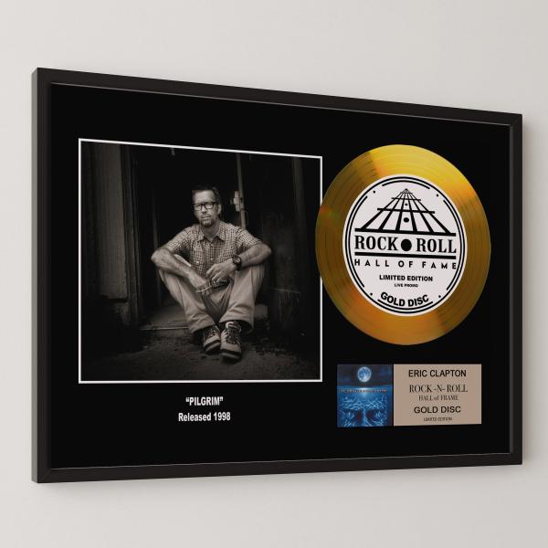 エリック・クラプトン Eric Clapton ピルグリム Pilgrim gold disc album 金 ゴールド ディスク 証明書付 ‐13