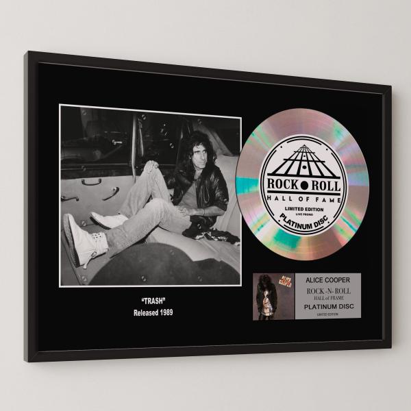 アリス・クーパー / Alice Cooper / トラッシュ / Trash / platinum disc album / プラチナディスク 証明書付 ‐11