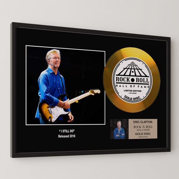 エリック・クラプトン Eric Clapton アイ・スティル・ドゥ I Still Do gold disc album 金 ゴールド ディスク 証明書付 ‐19