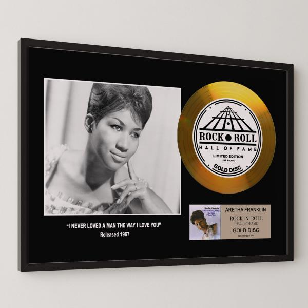 アレサ・フランクリン / Aretha Franklin / 貴方だけを愛して / gold disc album / 金 ゴールド ディスク 証明書付 ‐１