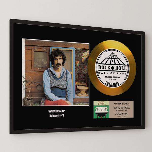 フランク・ザッパ Frank Zappa Waka Jawaka ワカ ジャワカ gold disc album 金 ゴールド ディスク 証明書付 ‐9