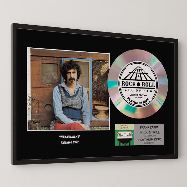 フランク・ザッパ Frank Zappa Waka Jawaka ワカ ジャワカ platinum disc album プラチナディスク 証明書付 ‐9