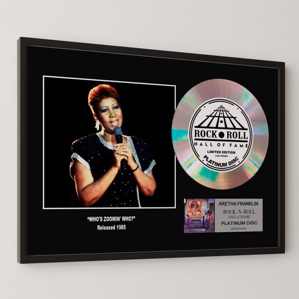 アレサ・フランクリン / Aretha Franklin / Who's Zoomin' Who? / platinum disc album / プラチナディスク 証明書付 ‐4