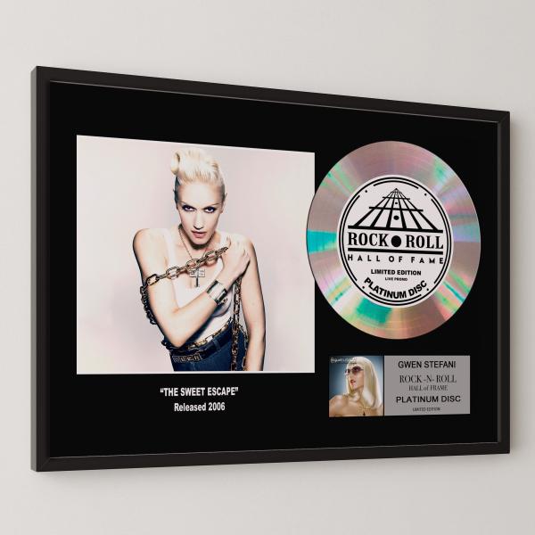 グウェン・ステファニー Gwen Stefani The Sweet Escape platinum disc album プラチナディスク 証明書付 ‐2