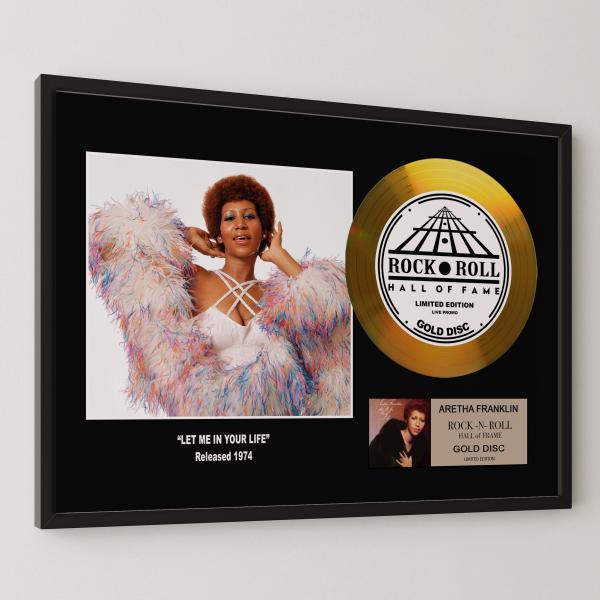 アレサ・フランクリン / Aretha Franklin / 輝く愛の世界 / gold disc album / 金 ゴールド ディスク 証明書付 ‐12