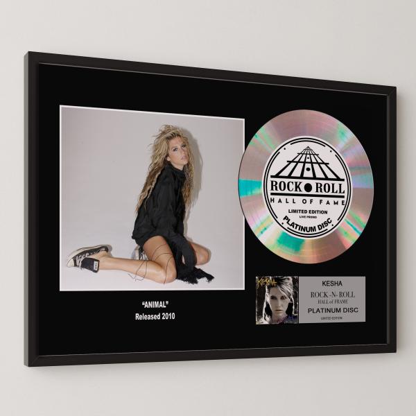ケシャ Kesha アニマル Animal platinum disc album プラチナディスク 証明書付 ‐1