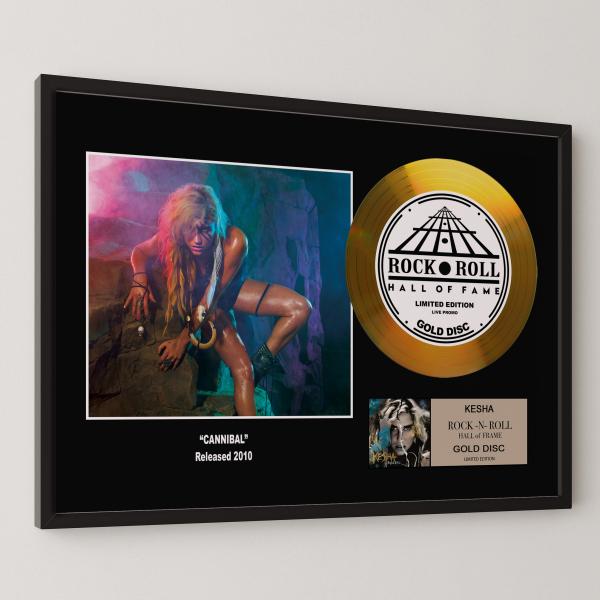ケシャ Kesha Cannibal カニバル gold disc album 金 ゴールド ディスク 証明書付 ‐4