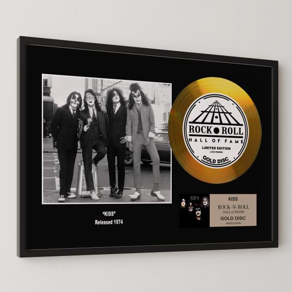 キッス KISS キッス・ファースト 地獄からの使者 gold disc album 金 ゴールド ディスク 証明書付 ‐1