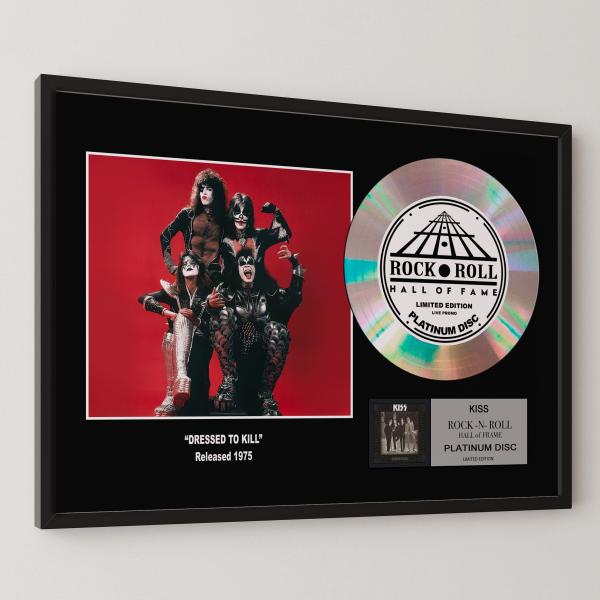 キッス KISS 地獄への接吻 Dressed to Kill platinum disc album プラチナディスク 証明書付 ‐3