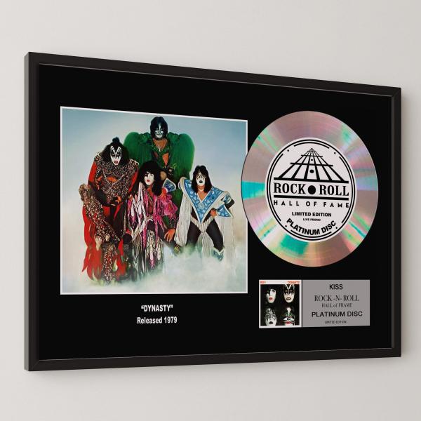 キッス KISS 地獄からの脱出 Dynasty platinum disc album プラチナディスク 証明書付 ‐7