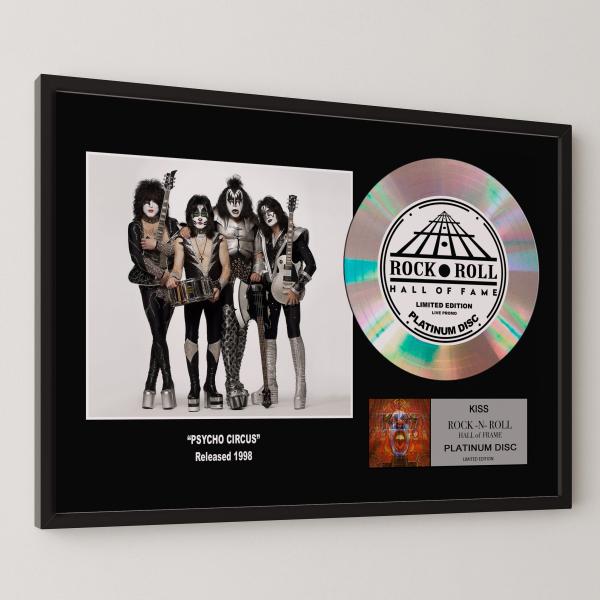 キッス KISS サイコ・サーカス Psycho Circus platinum disc album プラチナディスク 証明書付 ‐18