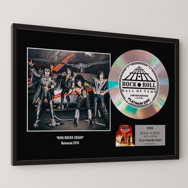 キッス KISS キッス ロックス・ベガス Kiss Rocks Vegas platinum disc album プラチナディスク 証明書付 ‐28