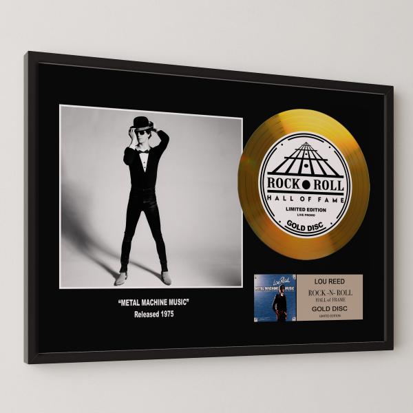 ルー・リード Lou Reed 無限大の幻覚 Metal Machine Music gold disc album 金 ゴールド ディスク 証明書付 ‐5