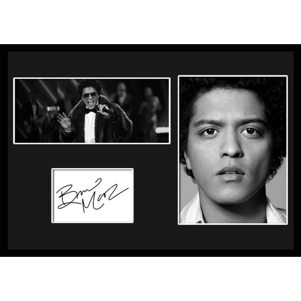 ブルーノマーズ　サイン 10種類!Bruno Mars/ブルーノ・マーズ/サインプリント&証明書付き