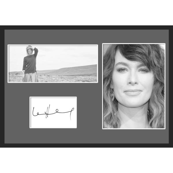 10種類!Lena Headey/リーナ・ヒーディ/レナ/女優/ドラマ/映画/サインプリント&amp;証明書付きフレーム/BW/モノクロ/ディスプレイ(2-3W）