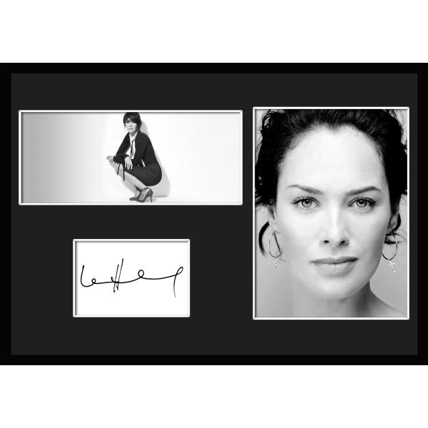 10種類!Lena Headey/リーナ・ヒーディ/レナ/女優/ドラマ/映画/サインプリント&amp;証明書付きフレーム/BW/モノクロ/ディスプレイ(1-3W）