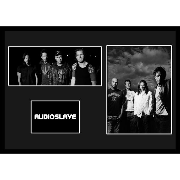 5種類!Audioslave/オーディオスレイヴ/ROCK/ロックバンドグループ/証明書付きフレーム/BW/モノクロ/ディスプレイ (4-3W)