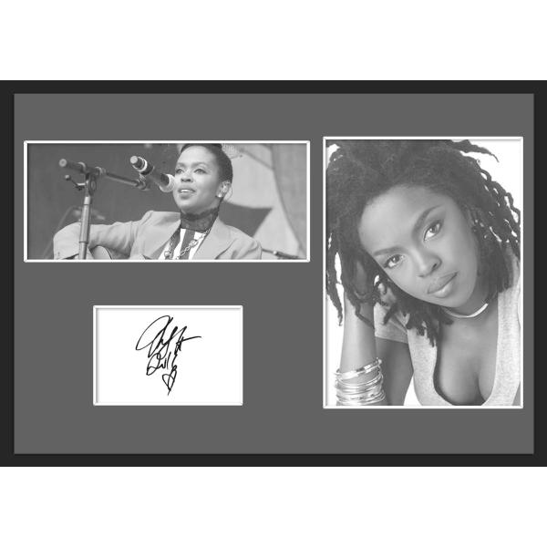 10種類!Lauryn Hill/ローリン・ヒル/サインプリント&amp;証明書付きフレーム/BW/モノクロ/ディスプレイ (1-3W)