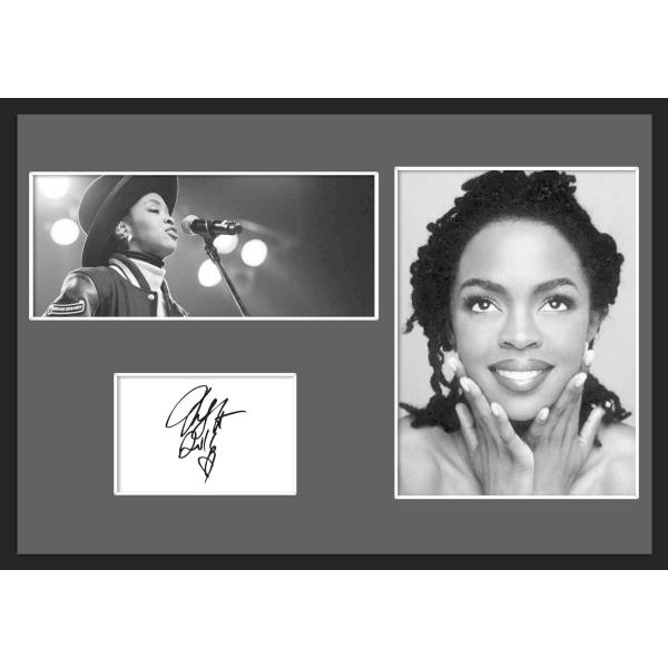 10種類!Lauryn Hill/ローリン・ヒル/サインプリント&amp;証明書付きフレーム/BW/モノクロ/ディスプレイ (2-3W)