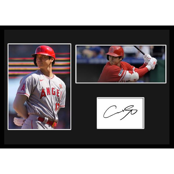 MLB ロサンゼルス・エンゼルス 大谷翔平 サイン プリント&証明書付き