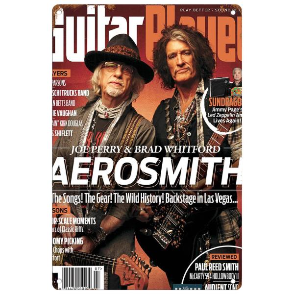 ブリキ看板【Aerosmith/エアロスミス】ロックバンド/音楽/ポスター/マガジン風/雑誌/インテリア/サビ風-9