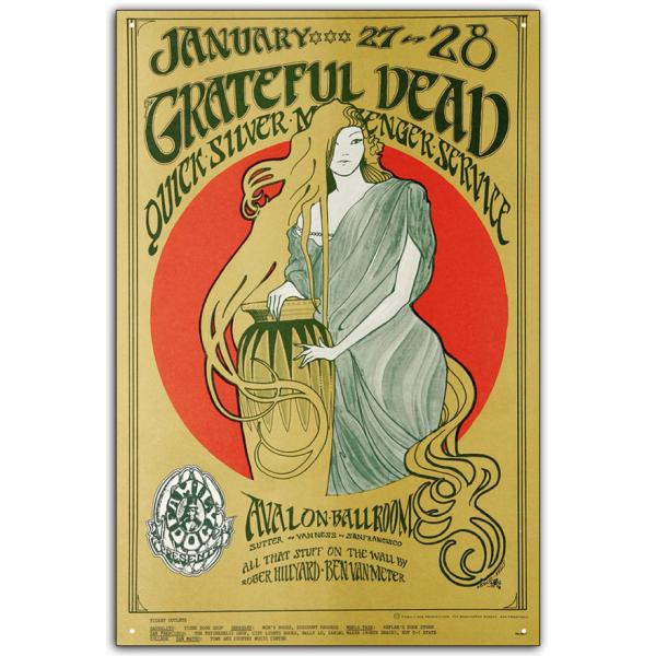 ブリキ看板【Grateful Dead 1967 II/グレイトフル・デッド】Rockロックポスター広告雑貨/ヴィンテージメタルプレート/レトロアンティーク-7