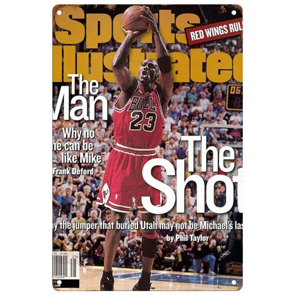ブリキ看板【Michael Jordan/マイケル・ジョーダン】バスケ/NBA